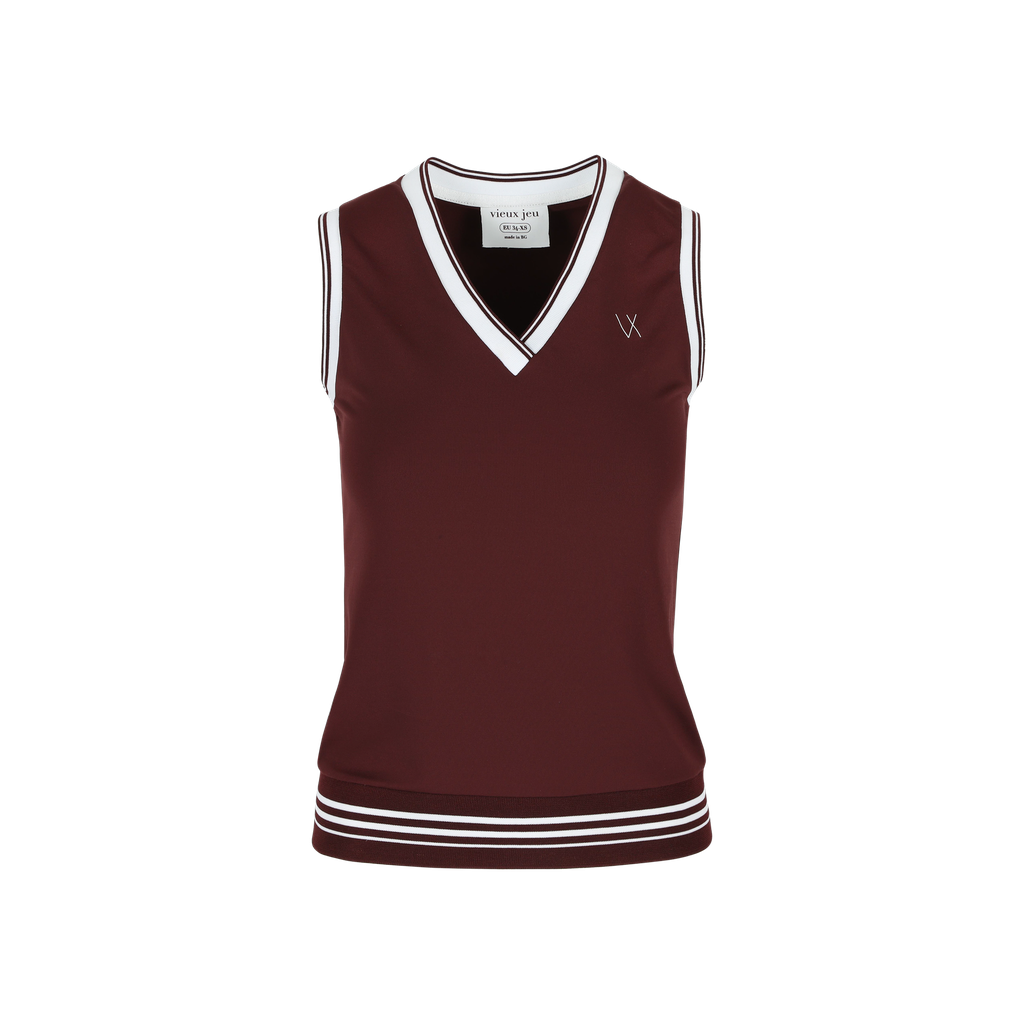 [01-Emma-Bu-XS] Emma Top (Burgundy, XS)