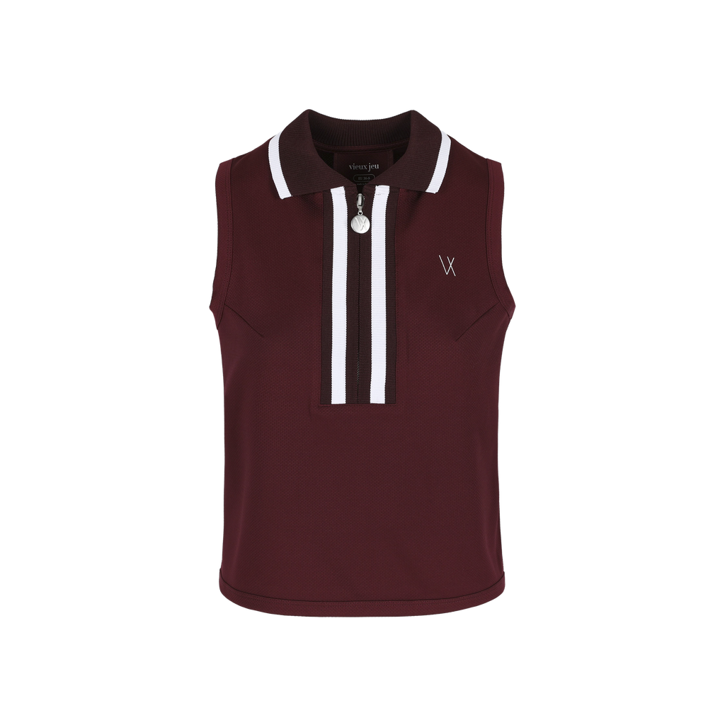 [01-Josephine-Bu-XS] Josephine Top (Burgundy, XS)