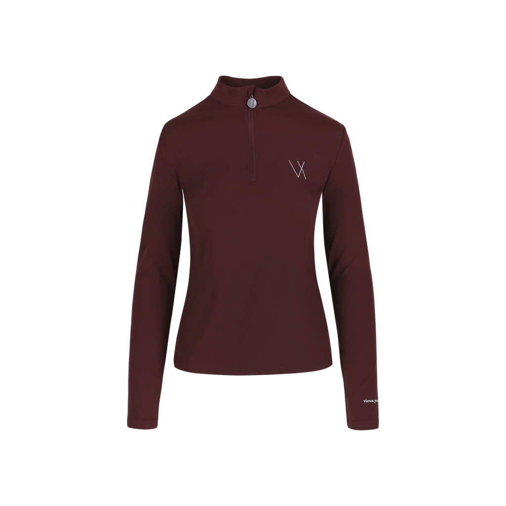 [01-Renee-Bu-XS] Renee Top (Burgundy, XS)